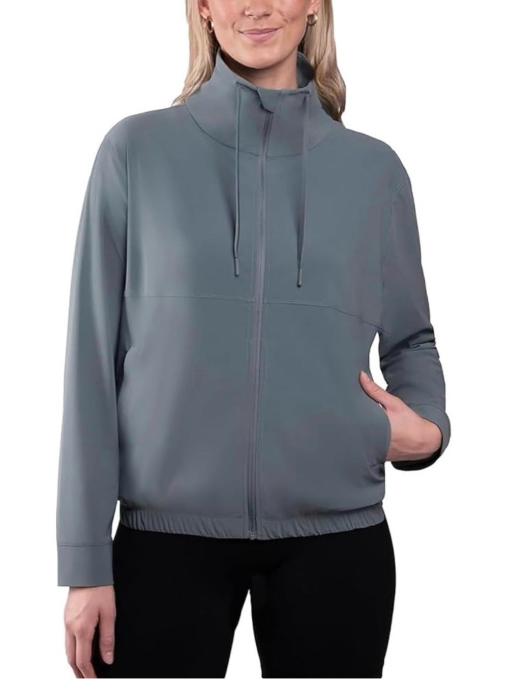KIRKLAND Signature Women's Full Zip Active Jacket Blue Size XL